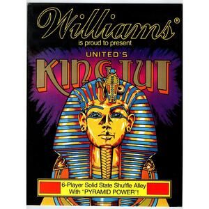 King Tut Shuffle Alley FLYER Original 1979 Arcade Game Paper Artwork Vintage